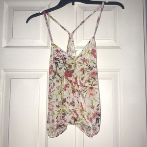 Flower Print Crop Top